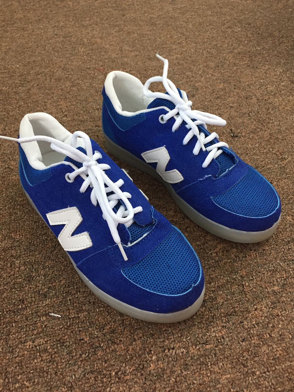 WS003 Cool Multi Colour LED Shoes Blue