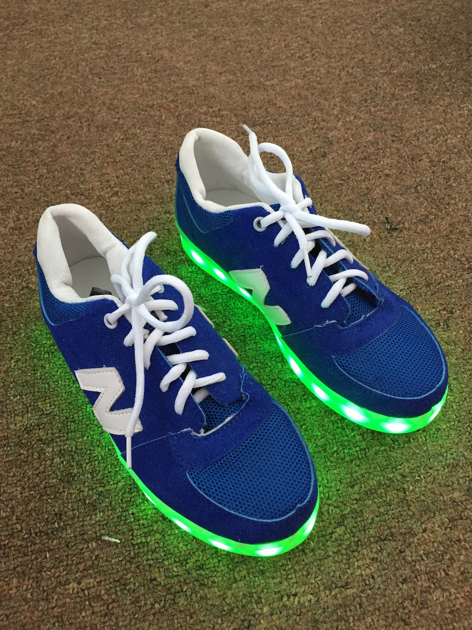 WS003 Cool Multi Colour LED Shoes Blue