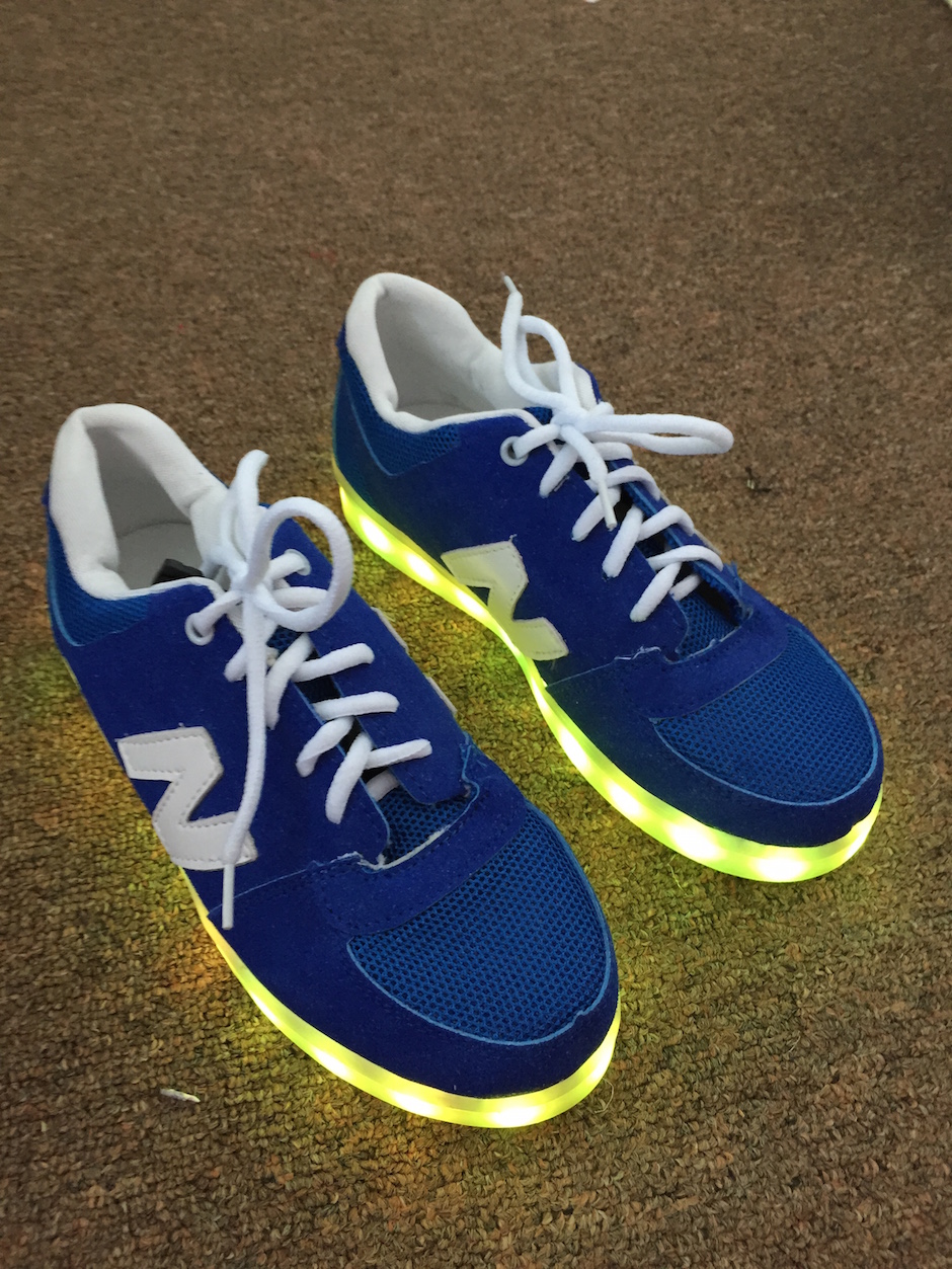 WS003 Cool Multi Colour LED Shoes Blue