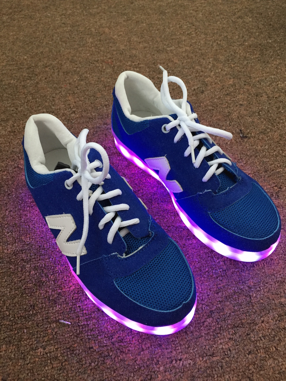WS003 Cool Multi Colour LED Shoes Blue