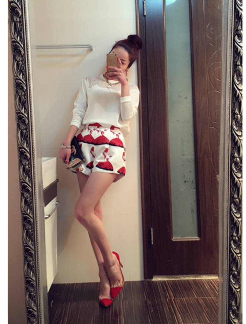 WP5867 Cute Fashion Pant White