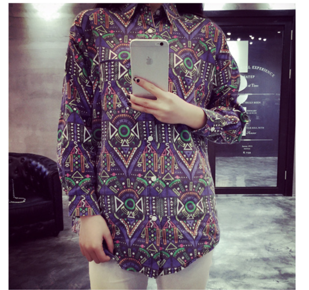 WT5893 Korea Stylish Top Blue
