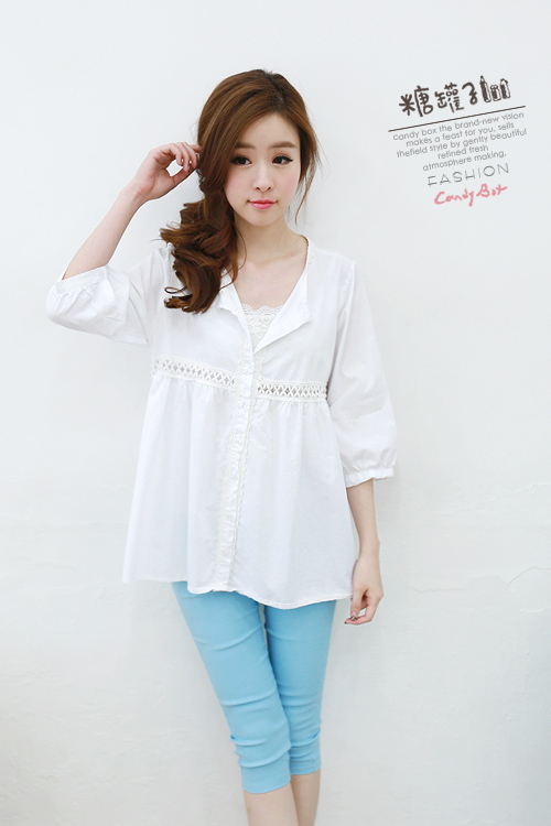 WT5899 Stylish Top White
