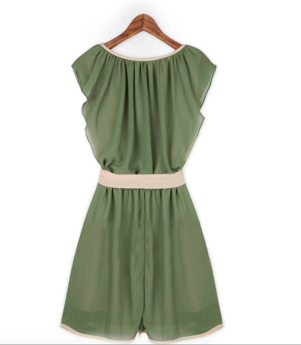 WD5915 Pretty Chiffon Dress Green