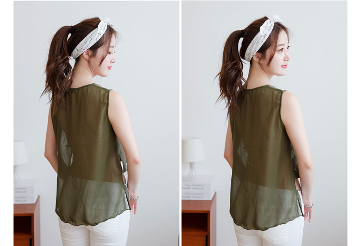 WT5971 Fashion Sexy Top Green