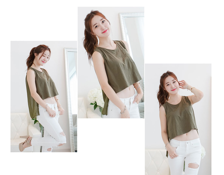 WT5971 Fashion Sexy Top Green