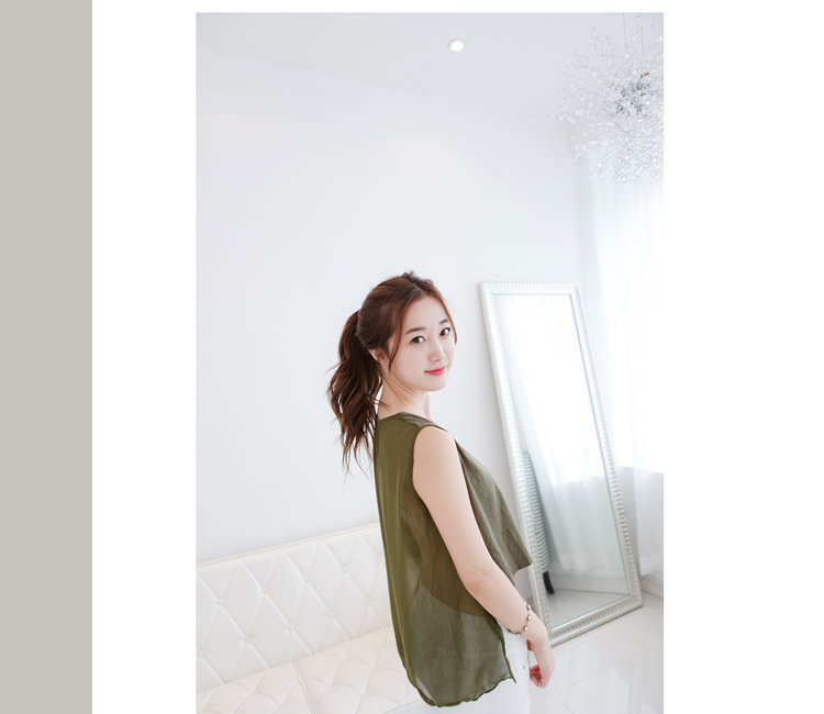 WT5971 Fashion Sexy Top Green