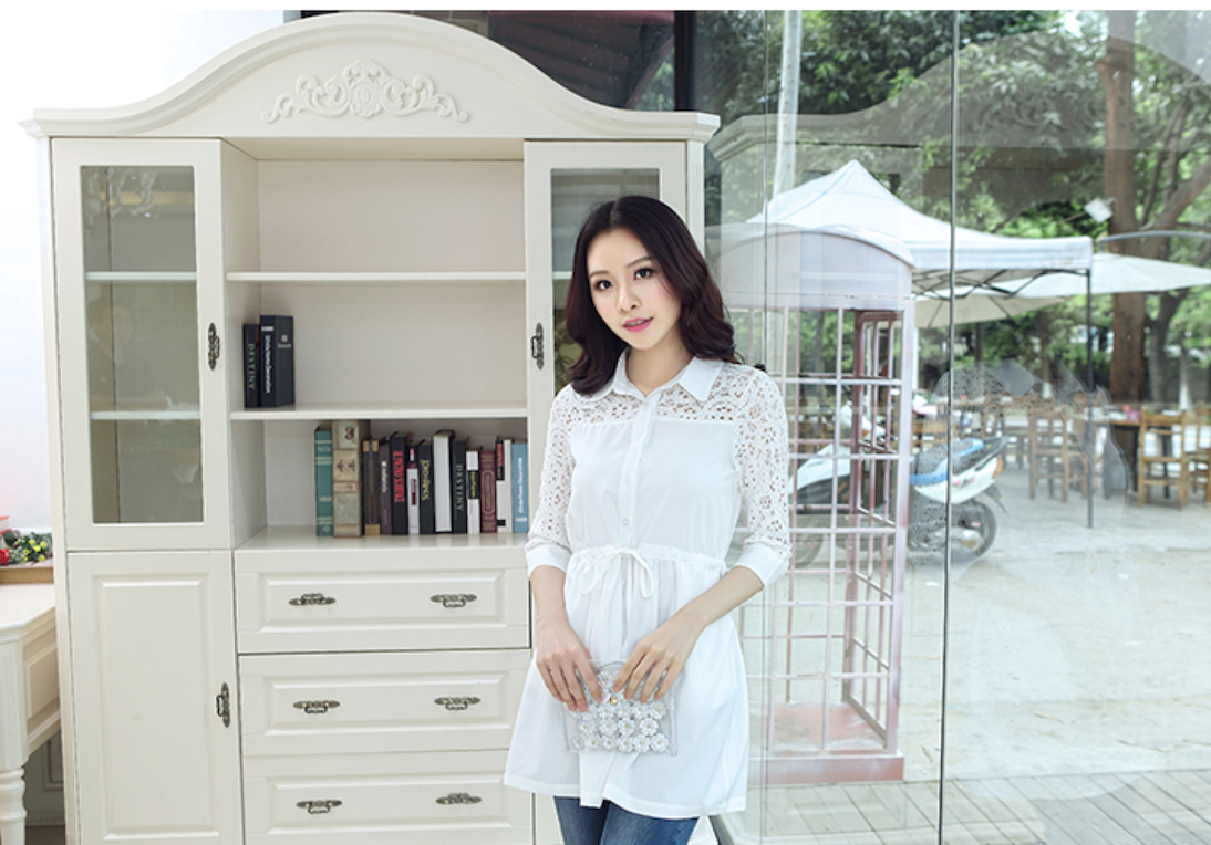 WT6053 Stylish Long Top White