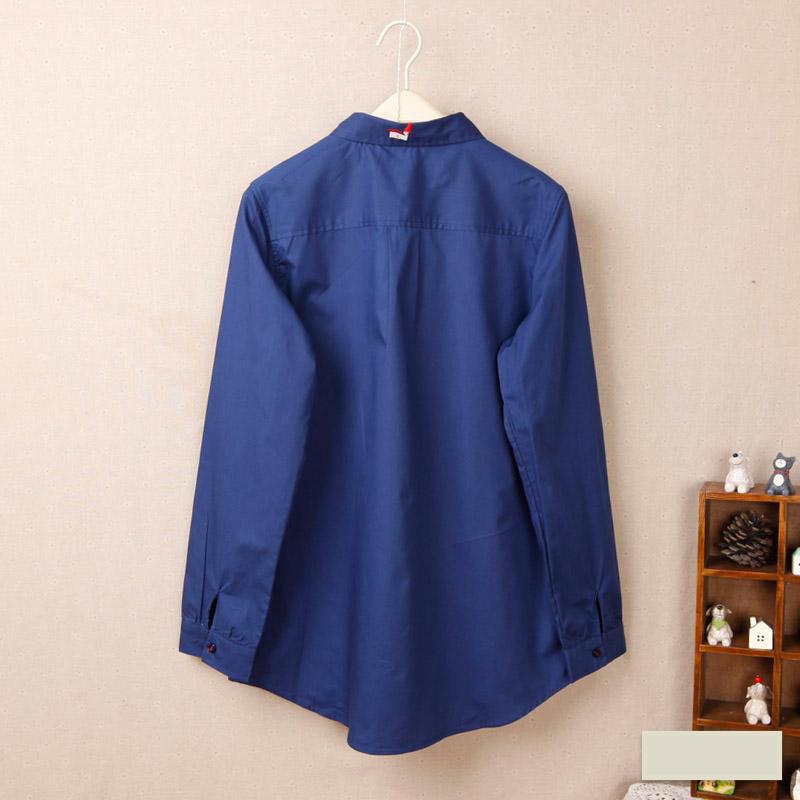 WT3521 Cute Top Blue Animal