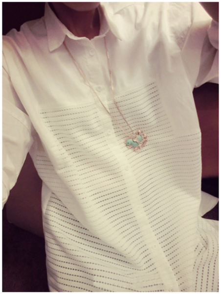 WT6172 Korea Fashion Top White