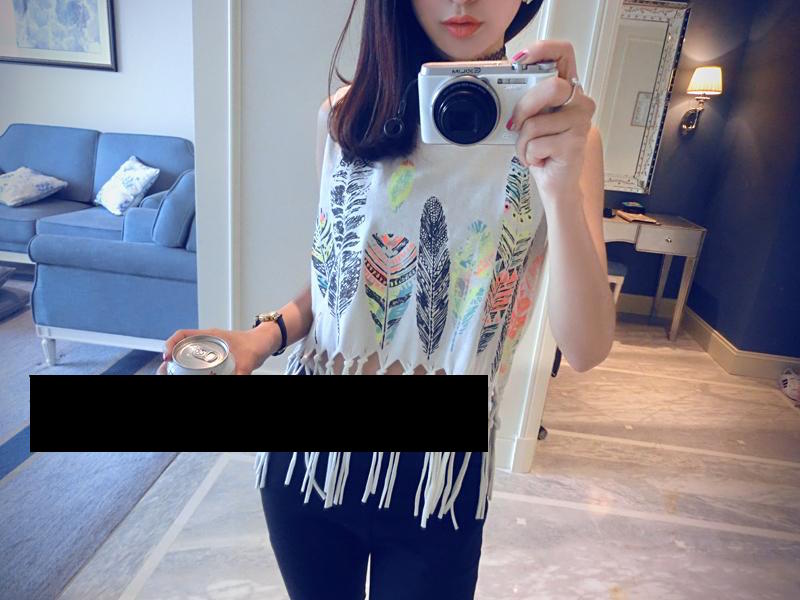 WT6176 Sexy Fashion Top White
