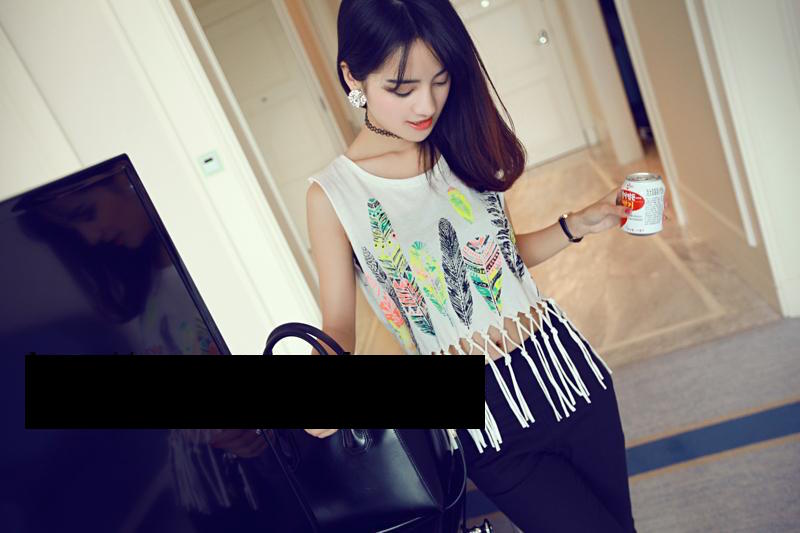 WT6176 Sexy Fashion Top White