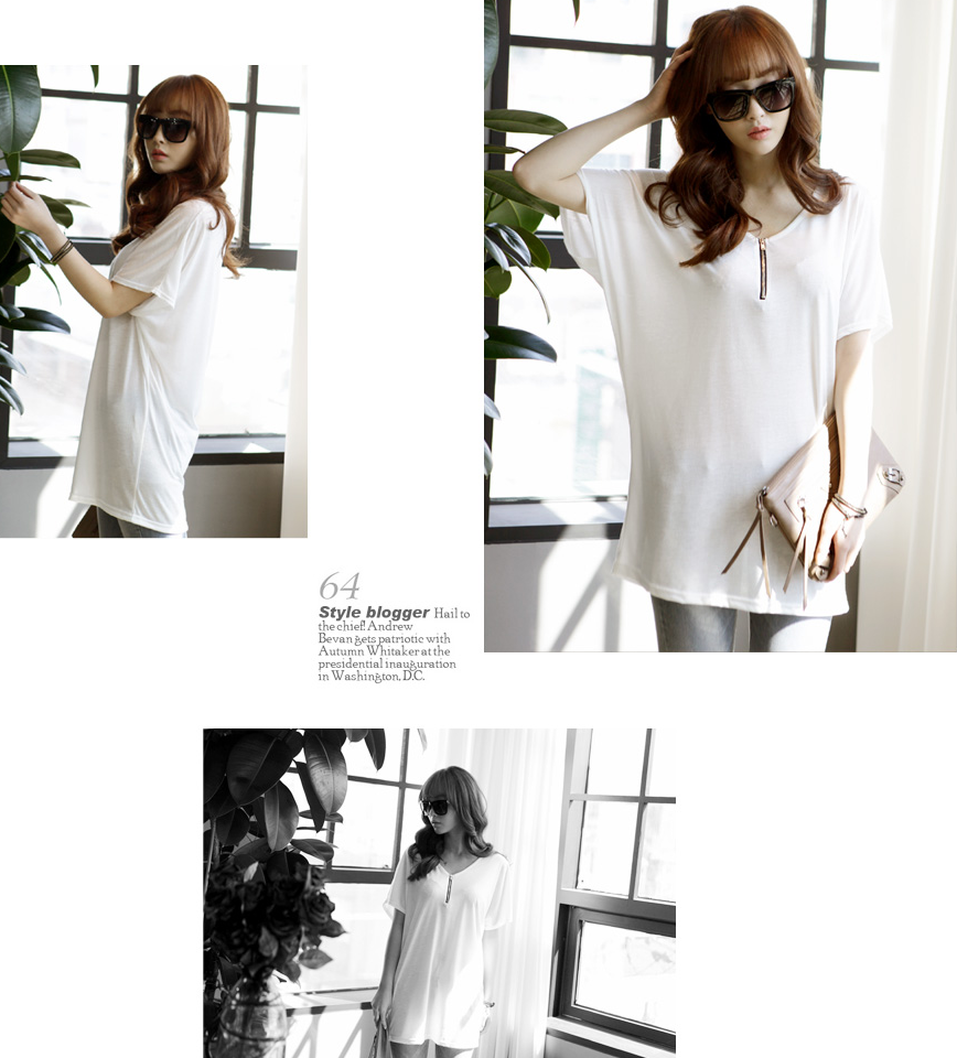 WT6190 Fashion Top White