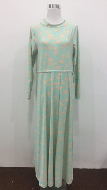 WH1127 Fashion Floral Jubah Tosca