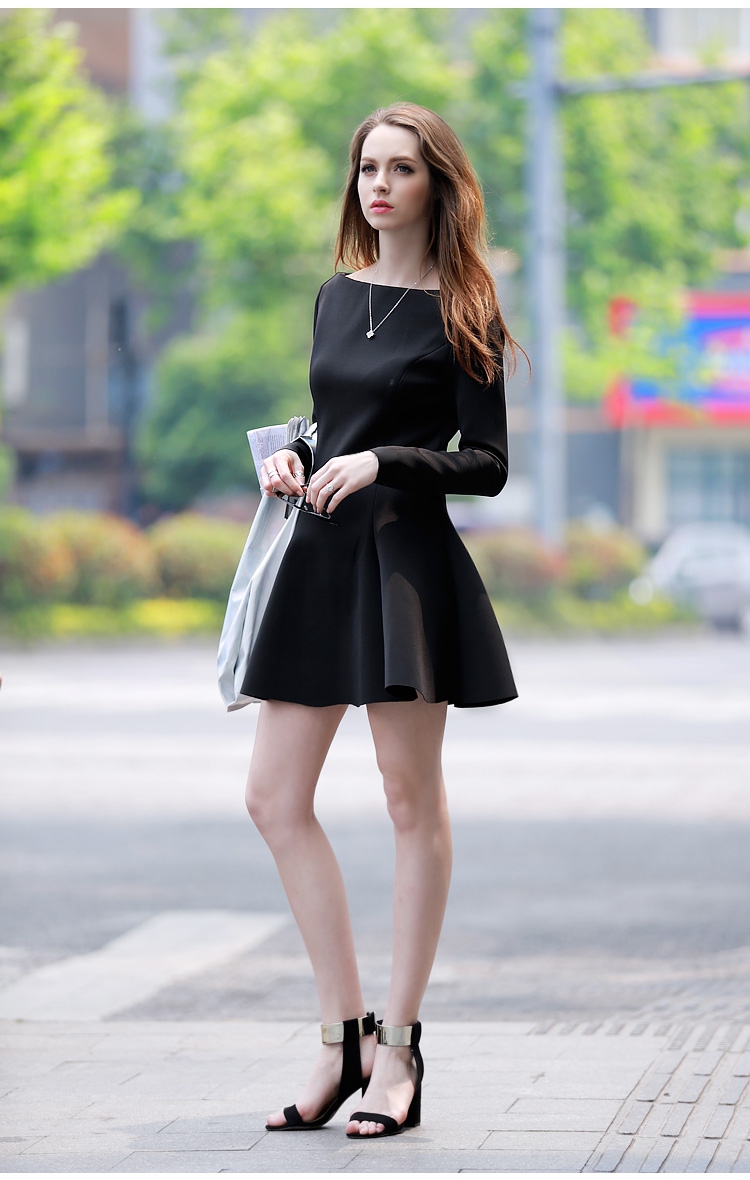 WD6314 Stylish Dress Black