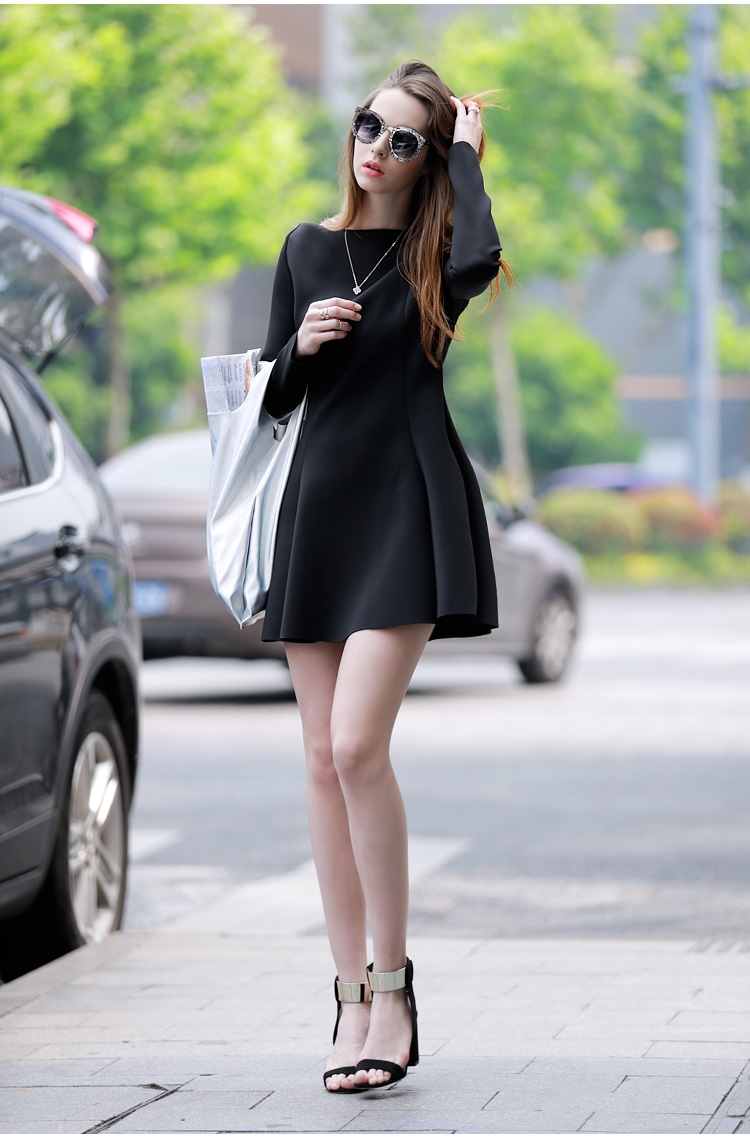 WD6314 Stylish Dress Black