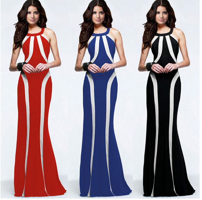 WD6341 Sexy Hugging Dress Red