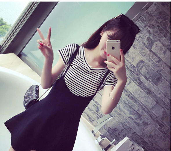 WD6356 Stylish Dress Black