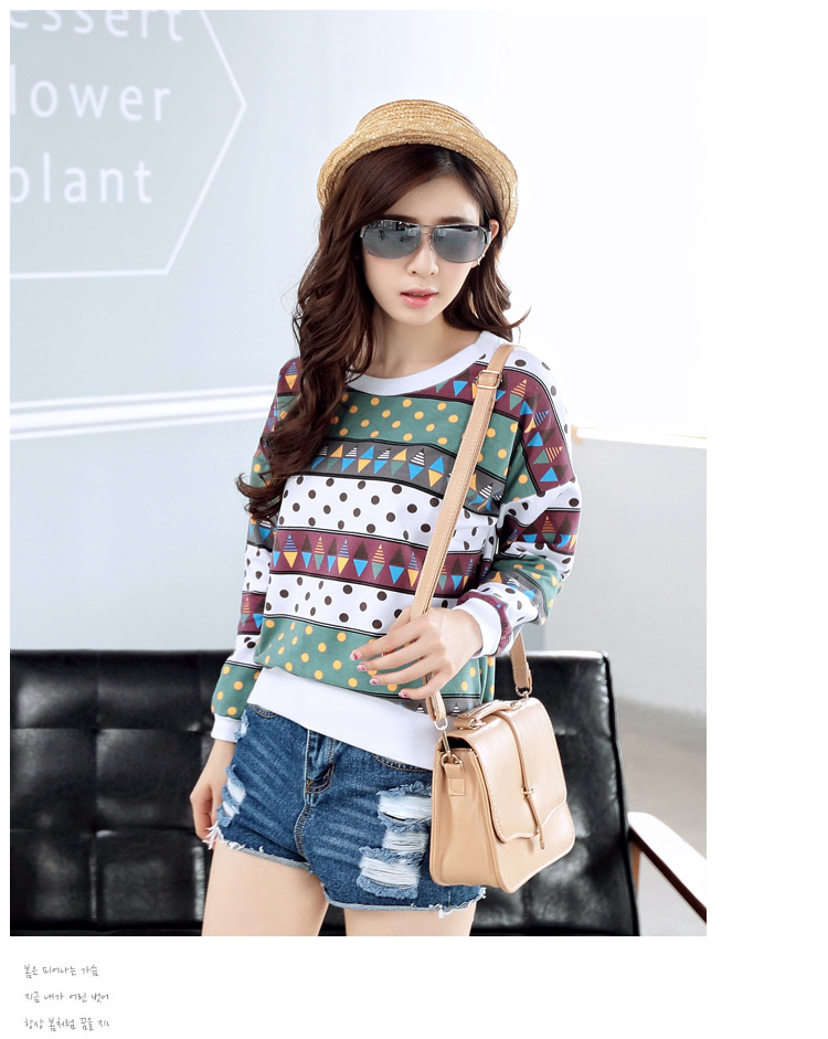 WT6389 Colourful Top White
