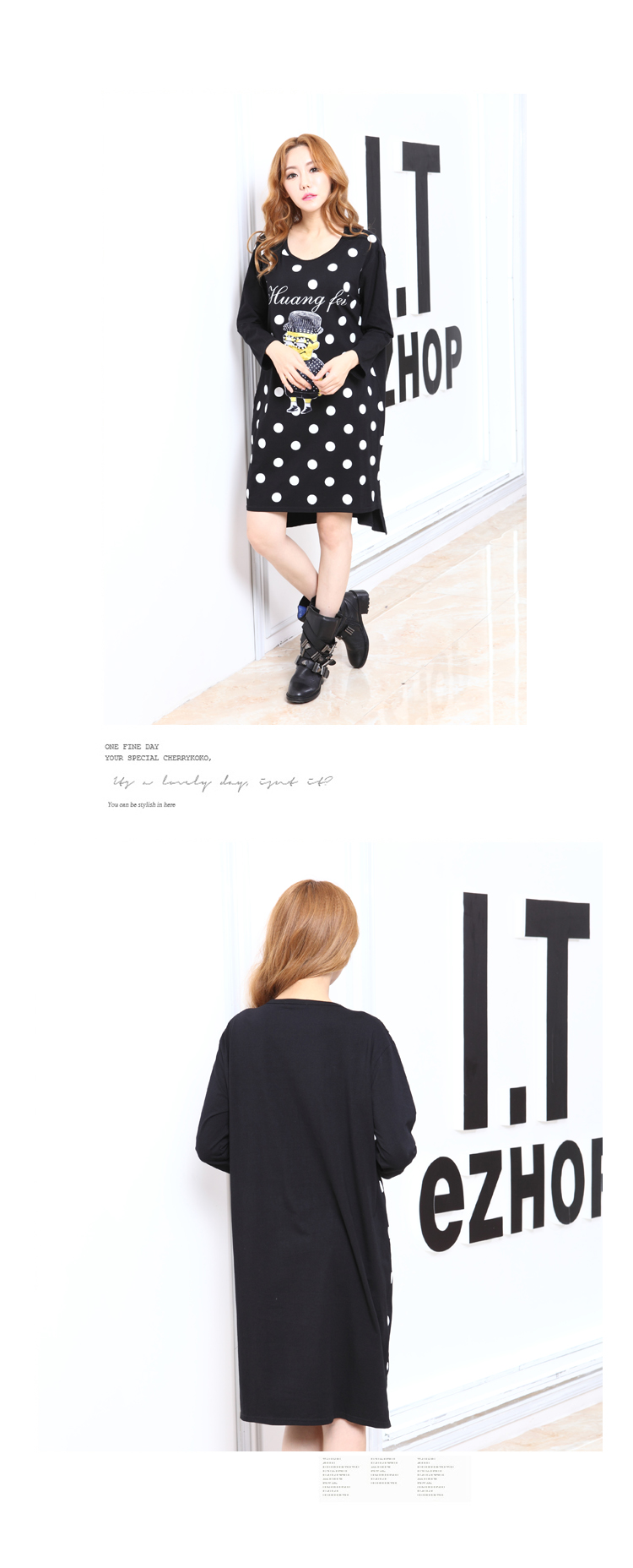 WD6394 Cute Fashion Dress Black