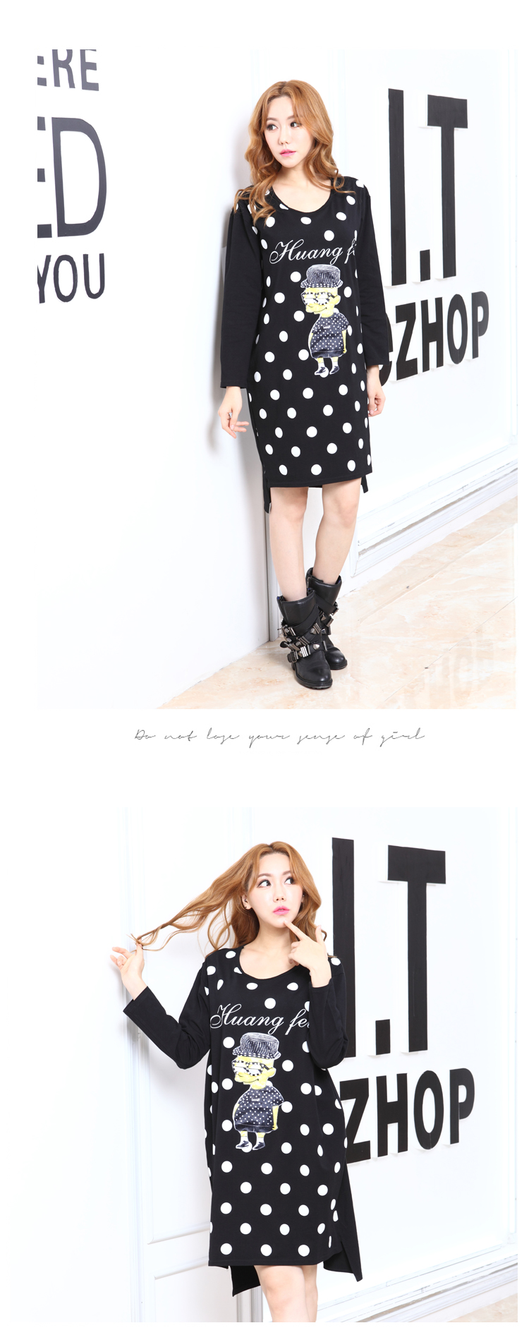 WD6394 Cute Fashion Dress Black