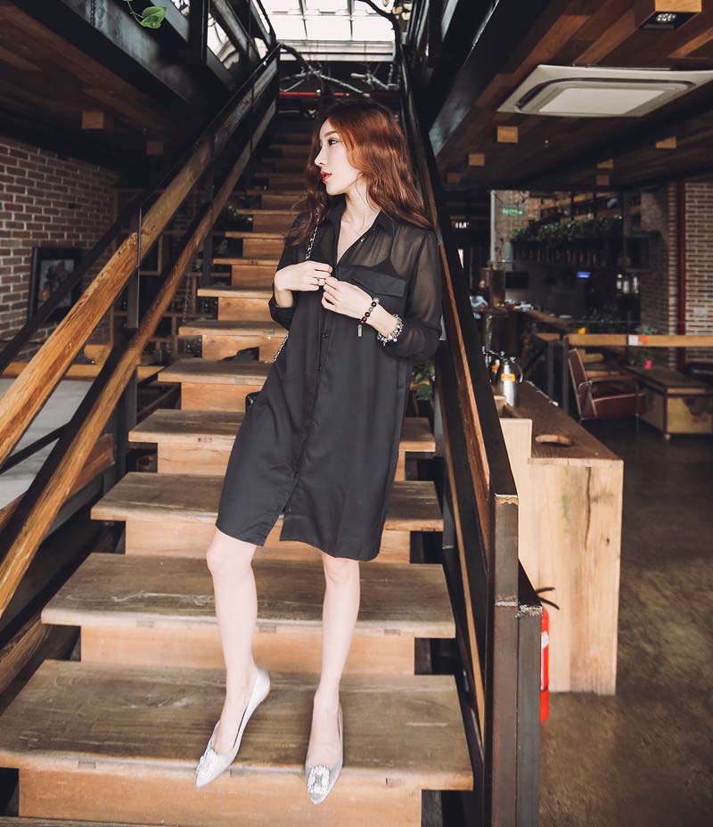 WD6411 Sexy Dress Black