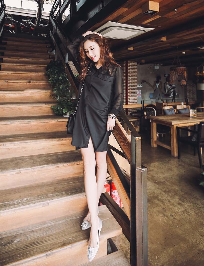 WD6411 Sexy Dress Black