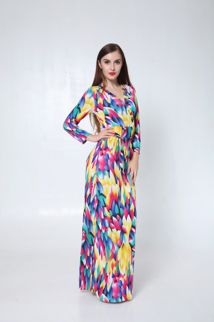 WD6448 Colourful Dress As Picture