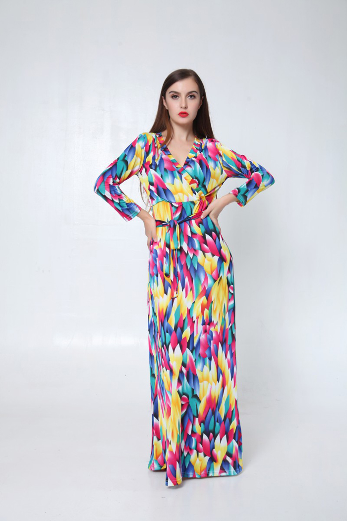 WD6448 Colourful Dress As Picture