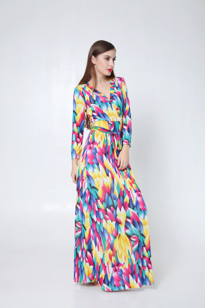 WD6448 Colourful Dress As Picture
