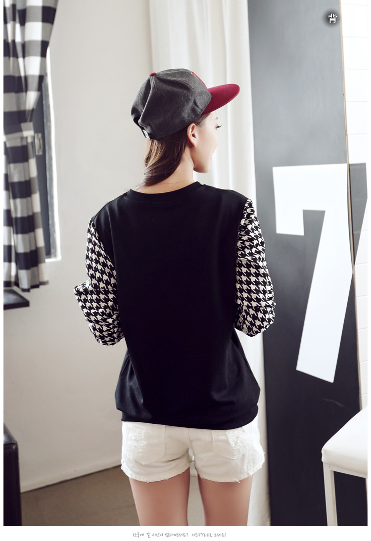 WT6463 Korea Stylish Top Black