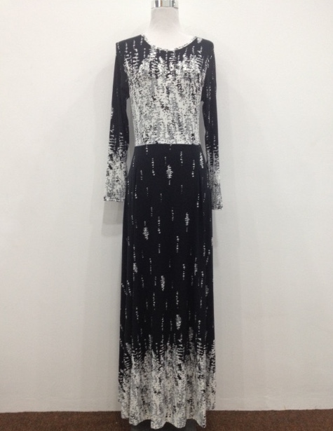 WH1133 Fashion Jubah Black