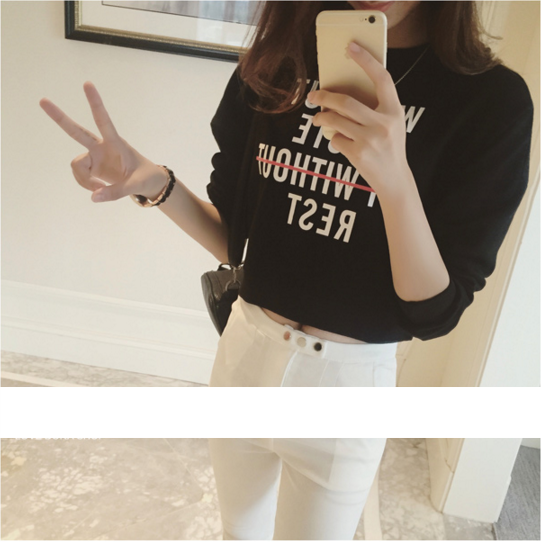 WT6541 Fashion Top Black