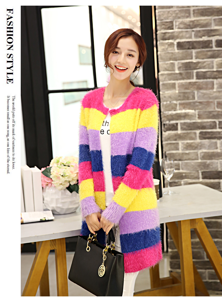 WJ6564 Colourful Cardigan As Picture
