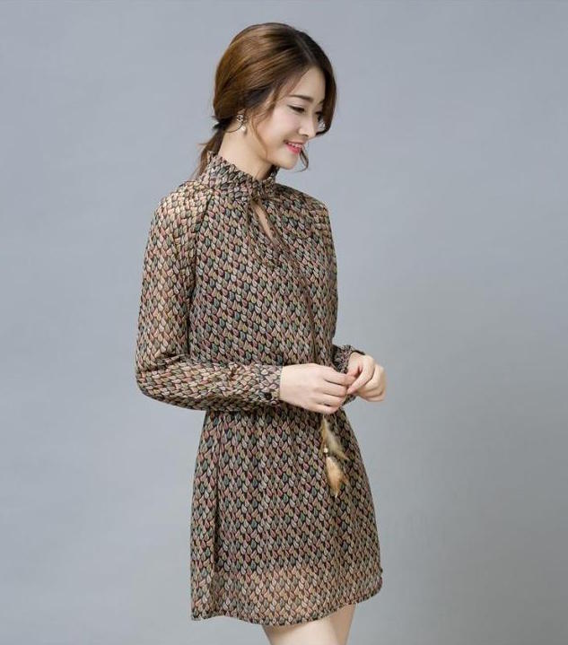 WD6568 Chiffon Dress As Picture