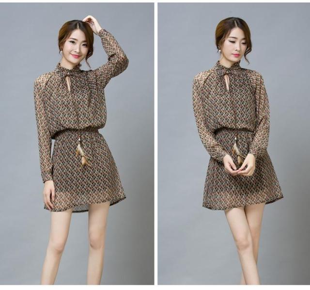 WD6568 Chiffon Dress As Picture