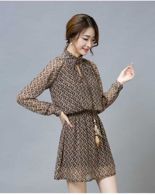 WD6568 Chiffon Dress As Picture