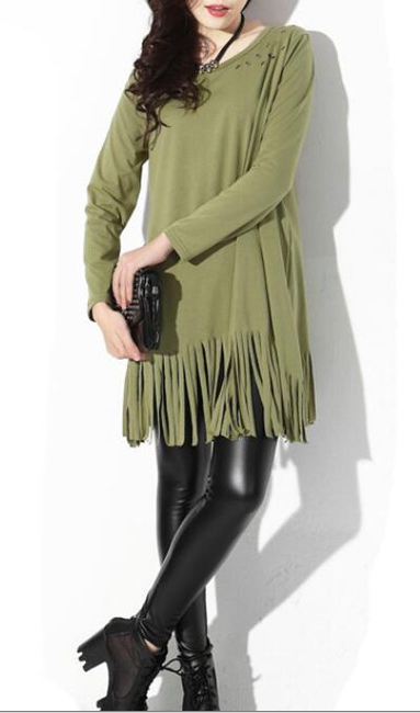 WT6649 Stylish Top Army Green