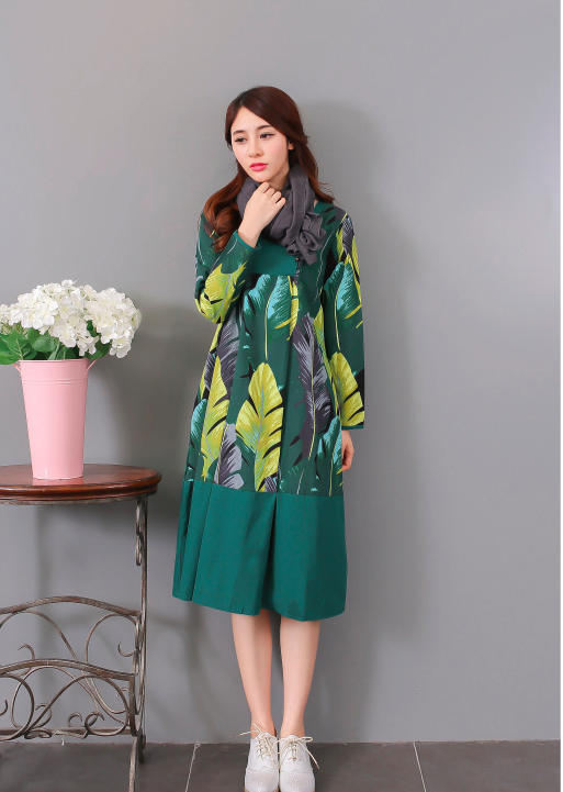 WD6664 Fashion Dress Green