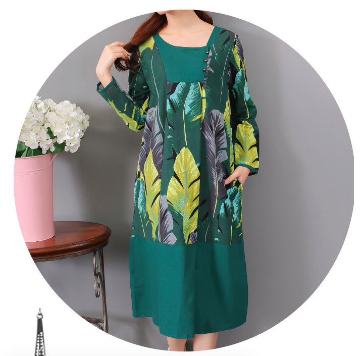 WD6664 Fashion Dress Green