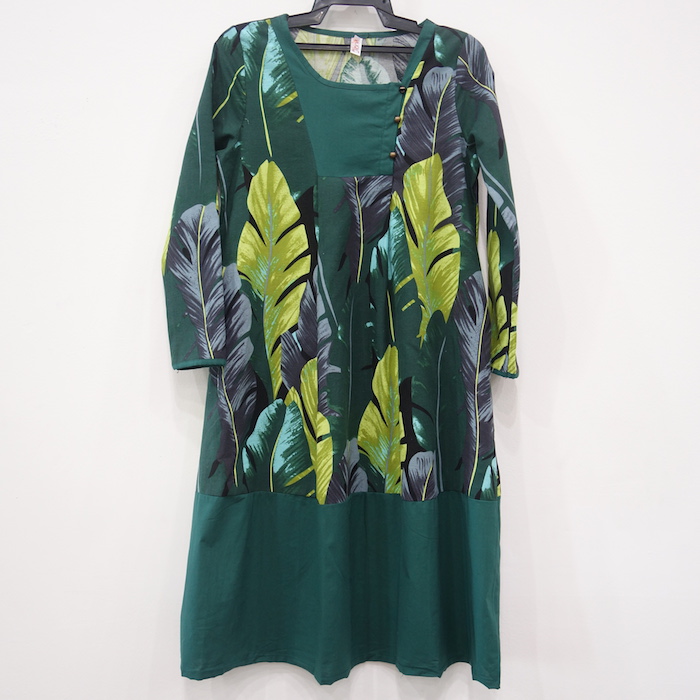 WD6664 Fashion Dress Green