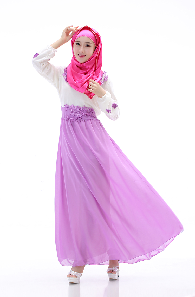 WH3334 Lovely Jubah Purple