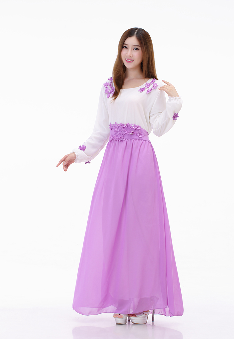 WH3334 Lovely Jubah Purple