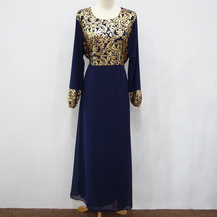 WH3337 Charming Jubah Dark Blue
