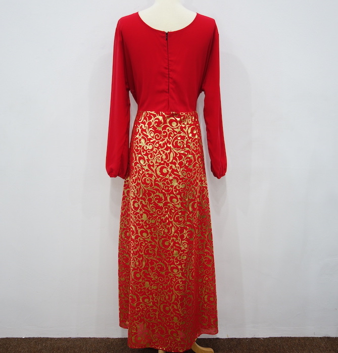 WH3343 Stylish Jubah Red