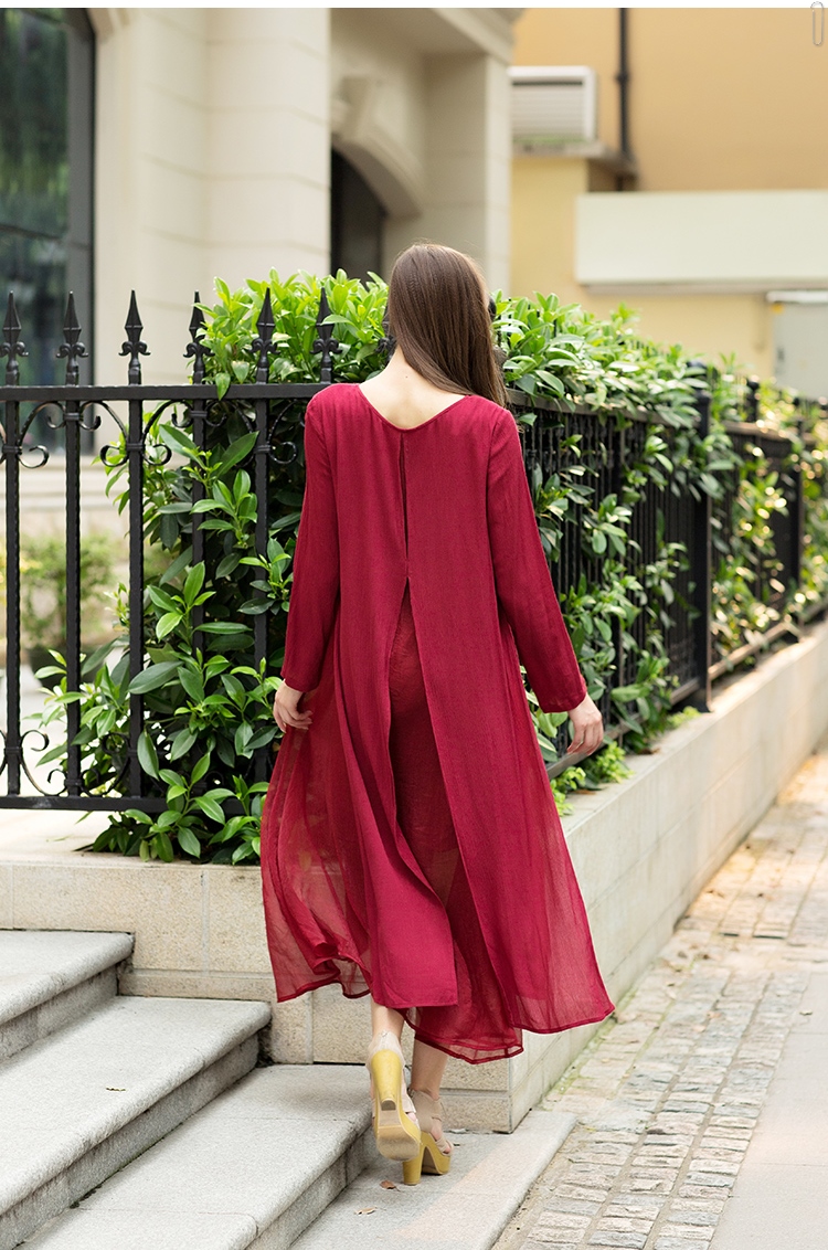 WD6699 Stylish Dress Maroon
