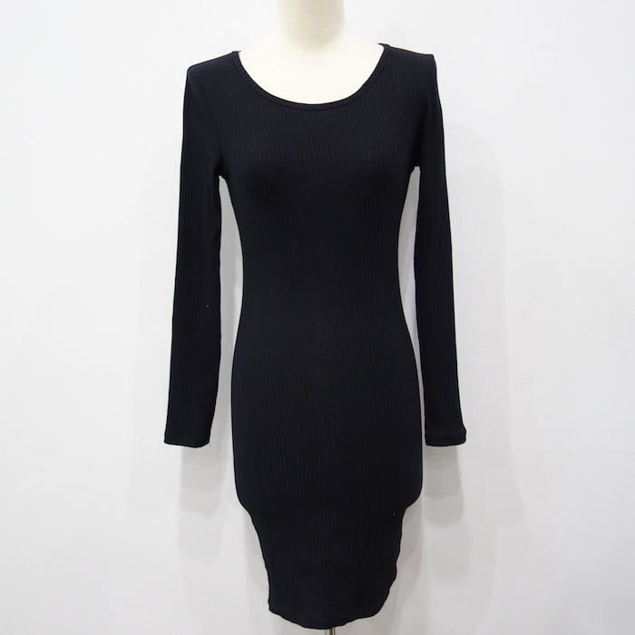 WD6730 Sexy Dress Black