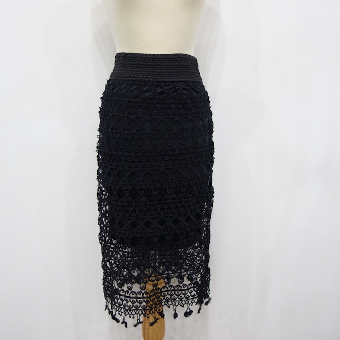 WP6740 Fashion Lace Skirt Black