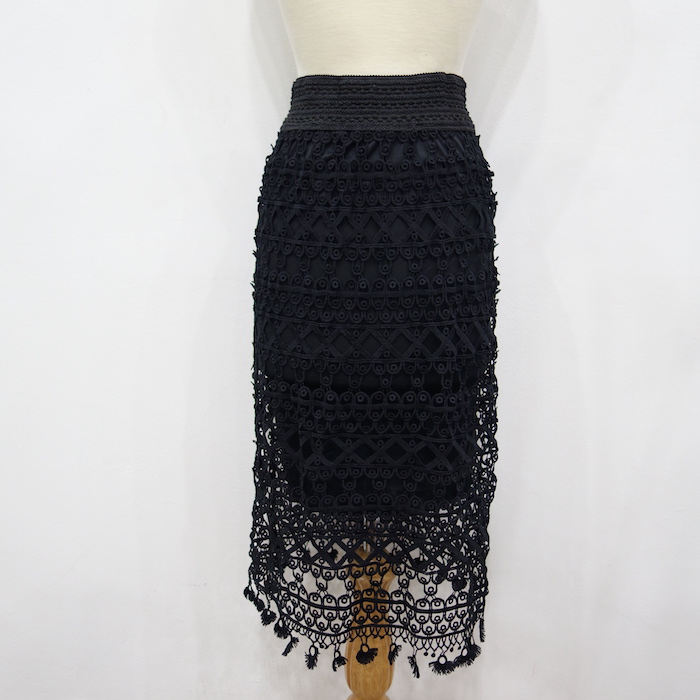 WP6740 Fashion Lace Skirt Black