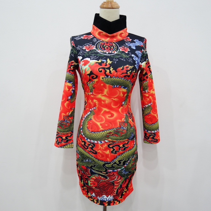 WC3249 Dragon Cheongsam As Picture